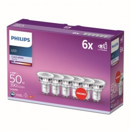 Philips 8718696764657 LED-Lampen 6x4,6w / 50W | Gu10 | 390lm | 4000k | 36d | Paramelle