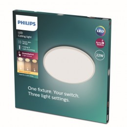 Philips 8719514327061 Super dünner LED-Deckenleuchte 1x22w | 2000lm | 2700k