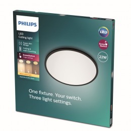 Philips 8719514327085 LED-Deckenleuchte Super Slim 1x22w | 2000lm | 2700k