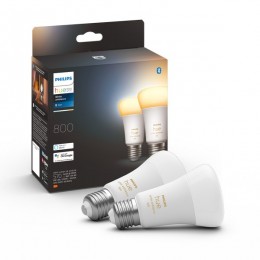 Philips Hue 8719514328242 LED-Lampe Set 2x6w | E27 | 800lm | 2200-6500k - White Ambiance