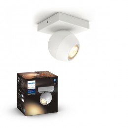 Philips Hue 8719514339187 LED Spotleuchte Buckram 1x5w | Gu10 | 350lm | 2200-6500k - White Ambia