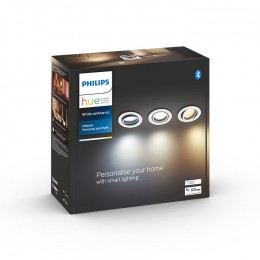 Philips Hue 8719514342842 LED Spotleuchte Milliskin 3x5w | Gu10 | 1050lm | 2200-6500K