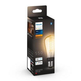 Philips Hue white 8719514342989 LED intelligente Lampe | 7W E27 | 550lm | 2100K