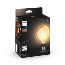Philips Hue white 8719514343009 LED intelligente Lampe | 7W E27 | 550lm | 2100K