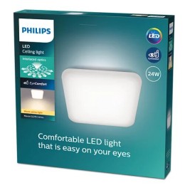 Philips 8720169195493 LED Deckenleuchte Mauwe | 24W integrierte LED-Quelle | 2900 lm | 2700K