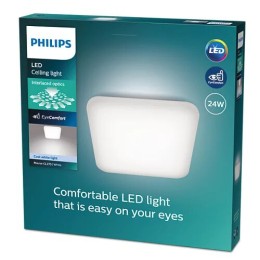 Philips 8720169195516 LED Deckenleuchte Mauwe | 24W integrierte LED-Quelle | 3000 lm | 4000K