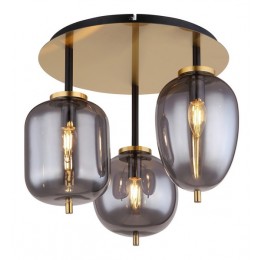 Globo 15345-3DMM Deckenleuchte Blacky I 3x40W | E14