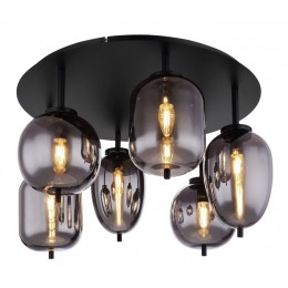 Globo 15345-6D Deckenleuchte Blacky I 6x40W | E14