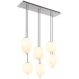 Globo 15345-6NO Pendel-Kronleuchter BLACKY E14