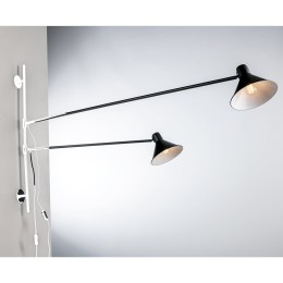 Luce Ambiente Design I-DUETTO-AP2-NER Wandleuchte DUETTO | 2×60W E27