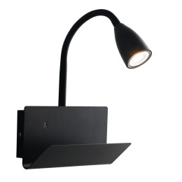 Luce Ambiente Design I-GULP-AP NER Wandleuchte GULP GU10