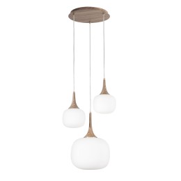 Luce Ambiente Design I-JAIPUR-S3-BCO Pendel-Kronleuchter JAIPUR E14