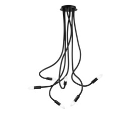 Luce Ambiente Design I-LOVER-6-NERO Pendel-Kronleuchter LOVER E14