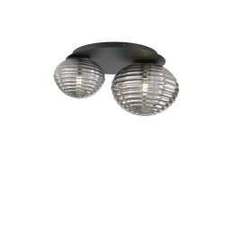 Luce Ambiente Design I-RIPPLE-PL2-NER Anbau-Kronleuchter RIPPLE | 2×60W E27