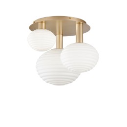 Luce Ambiente Design I-RIPPLE-PL3-ORO Anbau-Kronleuchter RIPPLE | 3×60W E27