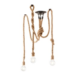 Luce Ambiente Design I-ROPE-PL3 Pendel-Kronleuchter ROPE | 3×60W E27