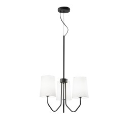 Luce Ambiente Design I-SALLY-3-NER Pendel-Kronleuchter SALLY E14