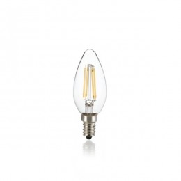 Ideal Lux 188928 LED-Leuchtmittel Filament B35 1x4W | E14 | 320lm | 3000K