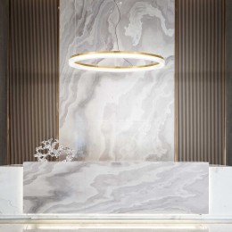 Ideal lux 314921 LED Pendel-Kronleuchter CROWN | 42W integrierte LED-Quelle | 4300lm | 3000K