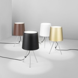 Luce Ambiente Design I-MARLEY/L NER Tischlampe MARLEY E14