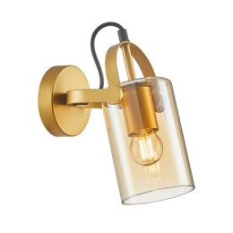 ITALUX WL-32453-1 GD+AMB Nanesma Wandleuchte 1xE27 gold