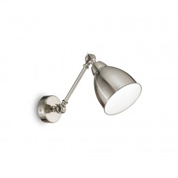 Ideal Lux 016399 Wandleuchte 1x60W Newton Nickel | E27