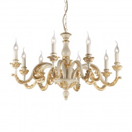 Ideal Lux 075341 Kronleuchter Giglio Oro 8x40W | E14