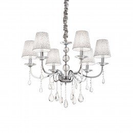 Ideal Lux 088051 Kronleuchter Pantheon Argento 6x40W | E14