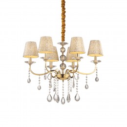 Ideal Lux 088068 Kronleuchter Pantheon Oro 6x40W | E14