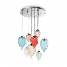 Ideal Lux 100944 Kinder Kronleuchter Clown 8x40W | G9