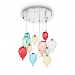 Ideal Lux 100951 Kinder Kronleuchter Clown 12x40W | G9