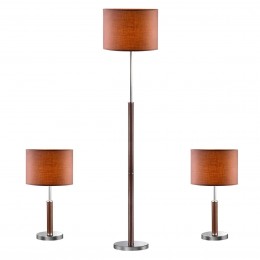 Italux 97031-3BR Lampen Set Barnett 1x60W| E27
