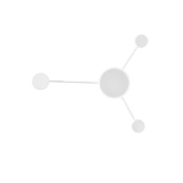 Luce Ambiente Design ETERE-PL3 BCO LED Anbau-Kronleuchter ETERE | 12W integrierte LED-Quelle