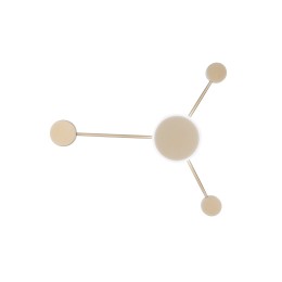 Luce Ambiente Design ETERE-PL3 ORO LED Anbau-Kronleuchter ETERE | 12W integrierte LED-Quelle