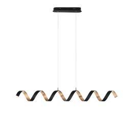 Luce Ambiente Design HELIX-S6 NER LED Pendel-Kronleuchter HELIX | 30W integrierte LED-Quelle