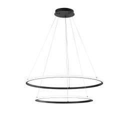 Luce Ambiente Design LED-AXIS-S8060-NER LED Pendel-Kronleuchter AXIS | 56W integrierte LED-Quelle