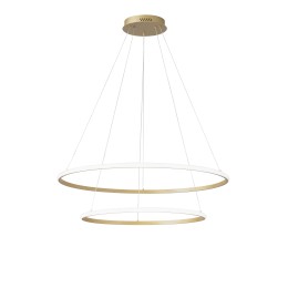 Luce Ambiente Design LED-AXIS-S8060-ORO LED Pendel-Kronleuchter AXIS | 56W integrierte LED-Quelle
