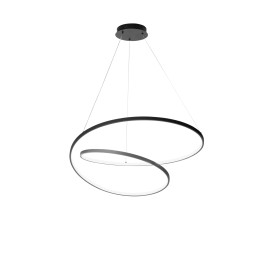 Luce Ambiente Design LIEVE-S80-NER LED Pendel-Kronleuchter LIEVE | 60W integrierte LED-Quelle