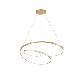 Luce Ambiente Design LIEVE-S80-ORO LED Pendel-Kronleuchter LIEVE | 60W integrierte LED-Quelle