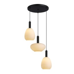 Italux PND-23541-3-BK-OP Pendel-Kronleuchter Gater E27