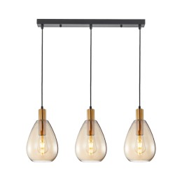 Italux PND-27812-3-BRO-AMB Pendel-Kronleuchter Zulo E27