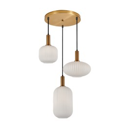 Italux PND-31982-3-GD Pendel-Kronleuchter Della | 40W E27