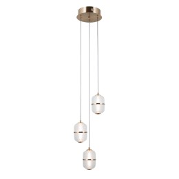 Italux PND-34375-3-HBR LED Pendel-Kronleuchter Alani | 15W LED | 1170lm | 3000K