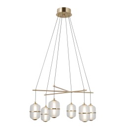 Italux PND-34375-6-HBR LED Pendel-Kronleuchter Alani | 32W LED | 2496lm | 3000K