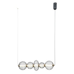 Italux PND-344221-5-BK LED Pendel-Kronleuchter Rabel | 18W LED | 1116lm | 3000K