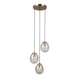 Italux PND-40825-3-GD Pendel-Kronleuchter Meolo E14