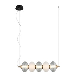 Italux PND-84938-4-BK LED Pendel-Kronleuchter Testa | 19W LED | 1200lm | 3000K