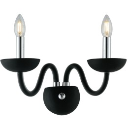 Luce Ambiente Design I-ALFIERE/AP2 NERO Wandleuchte ALFIERE E14
