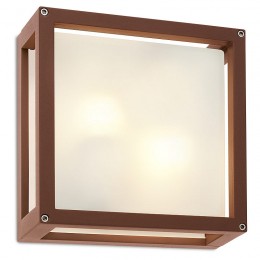 Redo 9893 BRICK GLASS Wandleuchte E27 2 x 42W IP54