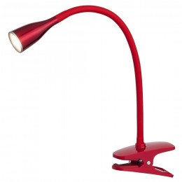 Rabalux 4198 Jeff Tischleuchte Klemmleuchte mit Flexarm LED 4,5W bordo 3000K